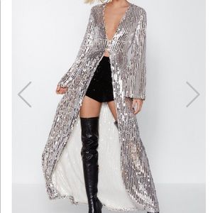 Sequin long duster